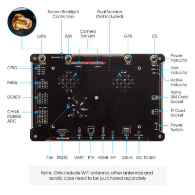 Panel PC ARM® Cortex™-A72 1.5GHz, 4 Core Supports SATA, M.2 LPDDR4 (4GB Installed) - 4