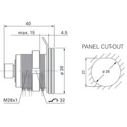 Panel Plug - Standars Core Series Broadcast - Fischer Connectors (1)