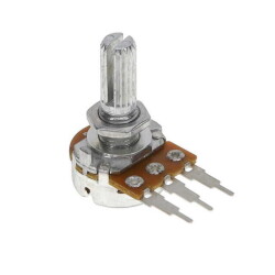 1k Ohm 1 Gang Linear Panel Mount Potentiometer 1.0 Turns Carbon 0.2W, 1/5W PC Pins - Bourns Inc.