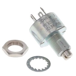 10k Ohm 1 Gang Linear Panel Mount Potentiometer 1.0 Turns Cermet 3W Solder Lug - Vishay Sfernice