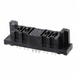 16 (12 + 4 Power) Position Receptacle Connector Through Hole Gold - Samtec Inc.