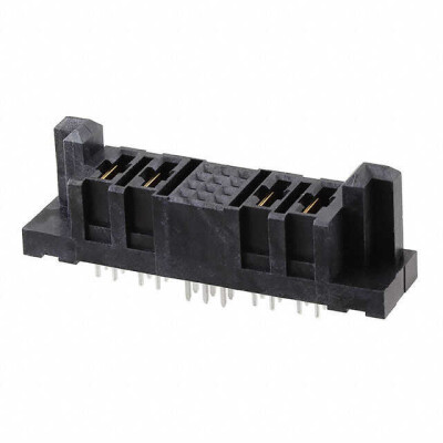 16 (12 + 4 Power) Position Receptacle Connector Through Hole Gold - 1