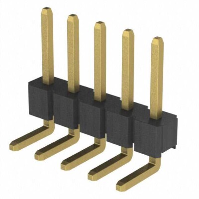 Connector Header Through Hole, Right Angle 5 position 0.100