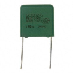 0.047 µF Film Capacitor 300V 1250V (1.25kV) Polypropylene (PP), Metallized Radial - KEMET