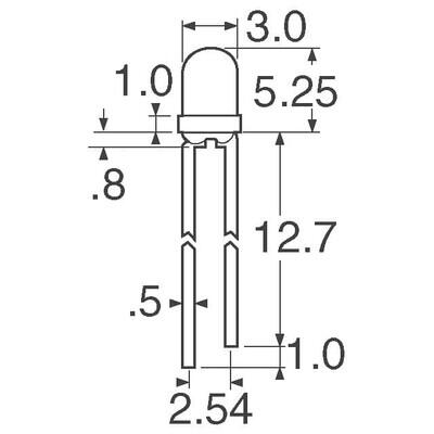 Phototransistors 940nm Top View T-1 - 2