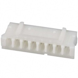 8 Rectangular Connectors - Housings Receptacle Natural 0.079