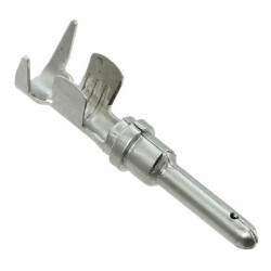 Pin Contact Nickel Crimp 10 AWG Power, Stamped - 1