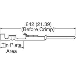Pin Contact Gold 22-24 AWG Crimp - Molex (1)