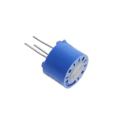 4.7 kOhms 0.5W, 1/2W PC Pins Through Hole Trimmer Potentiometer Cermet 1.0 Turn Top Adjustment - 1
