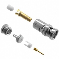 TRB, Twinaxial/Triaxial Connector Plug, Male Pin (Concentric) Non-Constant Free Hanging (In-Line) Solder - Cinch Connectivity Solutions Trompeter