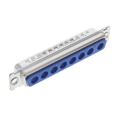 Plug for Male Contacts Housing D-Sub, Combo Connector 8 (Power) Position - 1