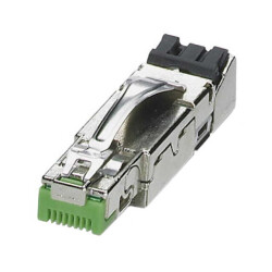 Plug Modular Connector 8p8c (RJ45, Ethernet) Position Shielded Cat5 IDC - Phoenix Contact