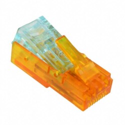 Plug Modular Connector 8p2c (RJ45), 2 Power Position Unshielded IDC - TE Connectivity AMP Connectors