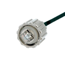 Plug Modular Connector 8p8c (RJ45, Ethernet) Position Shielded Cat6a IDC - Amphenol CONEC