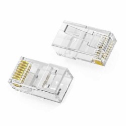 Plug Modular Connector 8p8c (RJ45, Ethernet) Position Unshielded Cat6 IDC - Ease Electronics