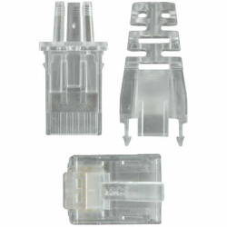 Plug Modular Connector 8p8c (RJ45, Ethernet) Position Unshielded Cat6 IDC - Stewart Connector