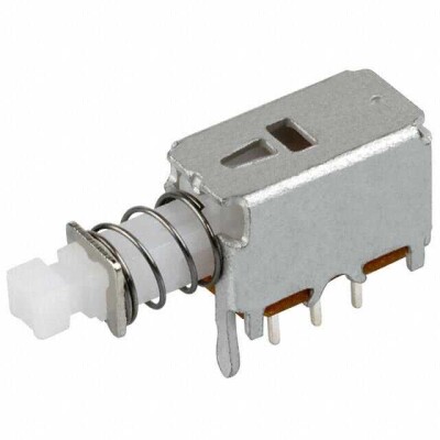 Pushbutton Switch DPDT Standard Through Hole, Right Angle - 1