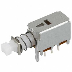Pushbutton Switch DPDT Standard Through Hole, Right Angle - C&K