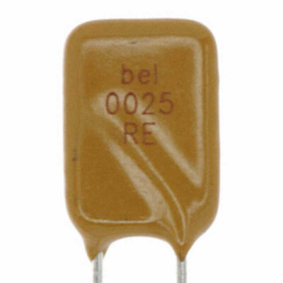 Polymeric PTC Resettable Fuse 240V 250 mA Ih Through Hole Radial, Disc - 1