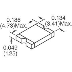 Polymeric PTC Resettable Fuse 16V 1.1A Ih Surface Mount 1812 (4532 Metric), Concave - 3