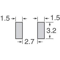 Polymeric PTC Resettable Fuse 30V 300mA Ih Surface Mount 1812 (4532 Metric), Concave - 3