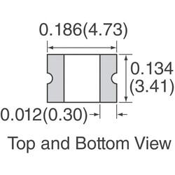 Polymeric PTC Resettable Fuse 30V 300mA Ih Surface Mount 1812 (4532 Metric), Concave - 2
