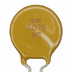 Polymeric PTC Resettable Fuse 90V 750 mA Ih Through Hole Radial, Disc - 1