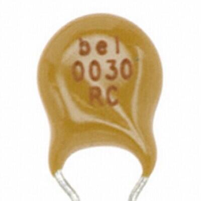 Polymeric PTC Resettable Fuse 90V 300 mA Ih Through Hole Radial, Disc - 1