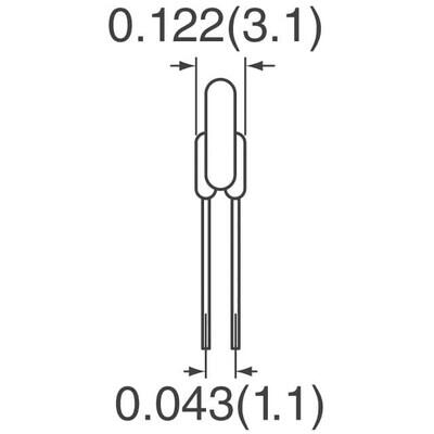 Polymeric PTC Resettable Fuse 90V 300 mA Ih Through Hole Radial, Disc - 3