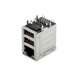 1 Port RJ45 with USB A, Dual Through Hole 1G Base-T - Taoglas Limited