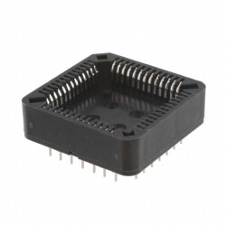 52 (4 x 13) Pos PLCC Socket Tin Through Hole - Adam Tech