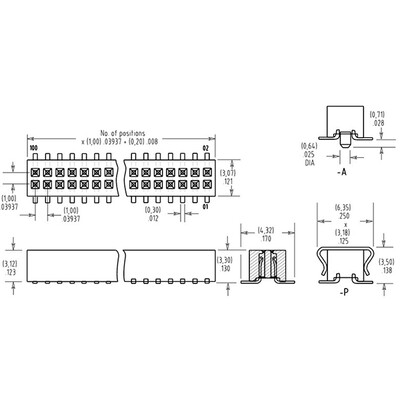 10 Position Receptacle Connector 0.039