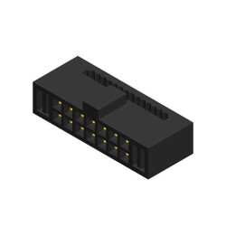 14 Position Rectangular Socket Connector IDC Gold - CNC Tech