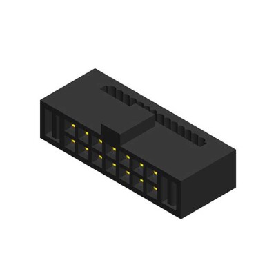 14 Position Rectangular Socket Connector IDC Gold - 1