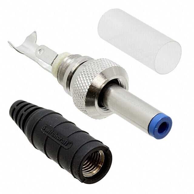 Power Barrel Connector Plug 2.00mm ID (0.079"), 5.50mm OD (0.217") Free Hanging (In-Line)