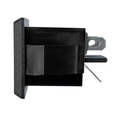 Power Connector Receptacle, Female Sockets NEMA 5-15R Panel Mount, Snap-In - 2