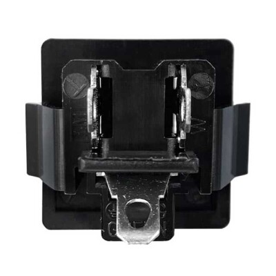 Power Connector Receptacle, Female Sockets NEMA 5-15R Panel Mount, Snap-In - 4