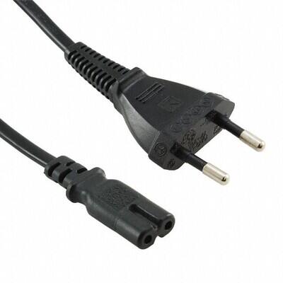 6.00' (1.83m) Power Cord Black CEE 7/16 To IEC 320-C7 SPT-2 - 1