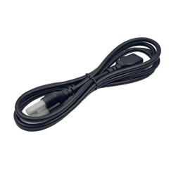 7.05' (2.15m) Power Cord Black NEMA 5-15P To IEC 320-C13 SVT - GlobTek, Inc. (1)