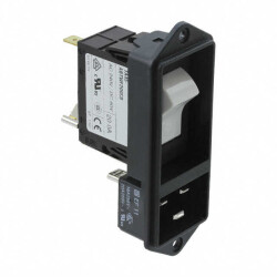 Power Entry Connector Receptacle, Male Blades - Module IEC 320-C20 Panel Mount, Flange - SCHURTER Inc.