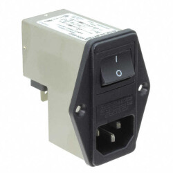 Power Entry Connector Receptacle, Male Blades IEC 320-C14 Panel Mount, Flange - SCHURTER Inc.