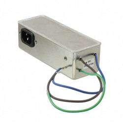 Power Entry Connector Receptacle, Male Blades IEC 320-C14 Panel Mount, Flange - TE Connectivity Corcom Filters