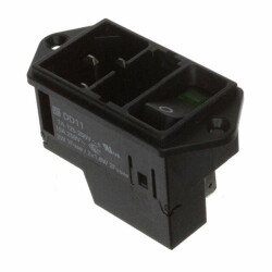 Power Entry Connector Receptacle, Male Blades - Module IEC 320-C14 Panel Mount, Flange - SCHURTER Inc.