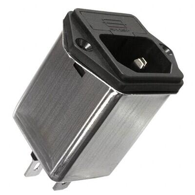 Power Entry Connector Receptacle, Male Blades - Module IEC 320-C14 Panel Mount, Flange - 1