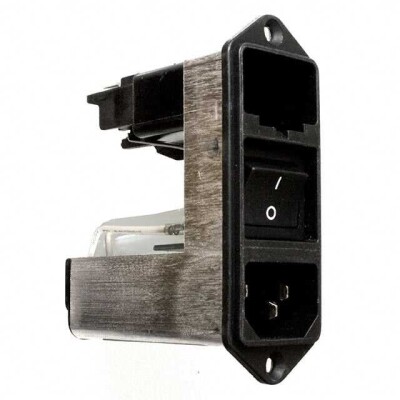 Power Entry Connector Receptacle, Male Blades - Module IEC 320-C14 Panel Mount, Flange - 1