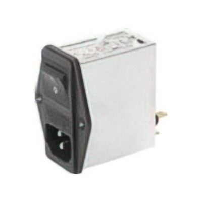 Power Entry Connector Receptacle, Male Blades - Module IEC 320-C14 Panel Mount, Flange - 1