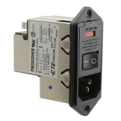 Power Entry Connector Receptacle, Male Blades - Module IEC 320-C14 Panel Mount, Flange - 1