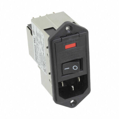 Power Entry Connector Receptacle, Male Blades - Module IEC 320-C14 Panel Mount, Flange - 1