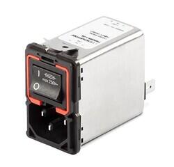 Power Entry Connector Receptacle, Male Blades - Module IEC 320-C14 Panel Mount, Flange - 1