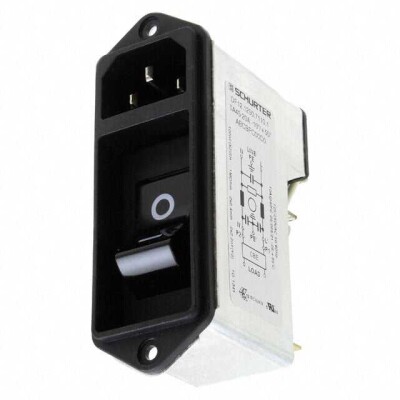 Power Entry Connector Receptacle, Male Blades - Module IEC 320-C14 Panel Mount, Flange - 1
